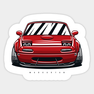 Red Roadster Sticker